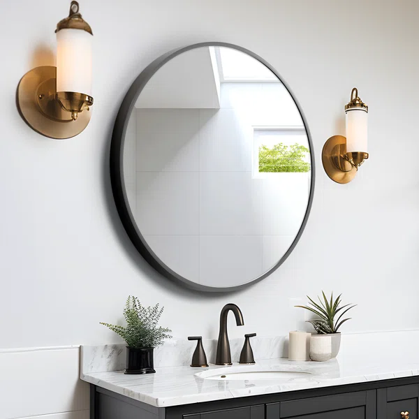 Beshoy Metal Flat Wall Mirror