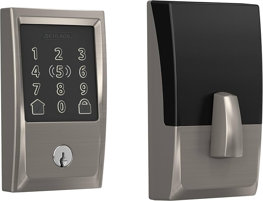 Schlage Be499wb Cen 619 Encode Plus Wifi Deadbolt Smart Lock With Apple Home Key