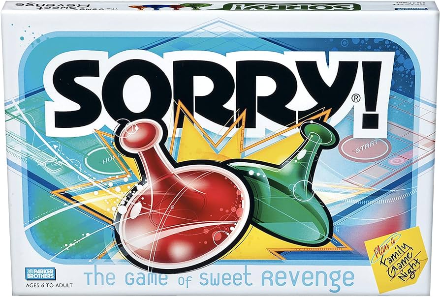 Hasbro Gaming Sorry! Family Board Games For Kids And Adults