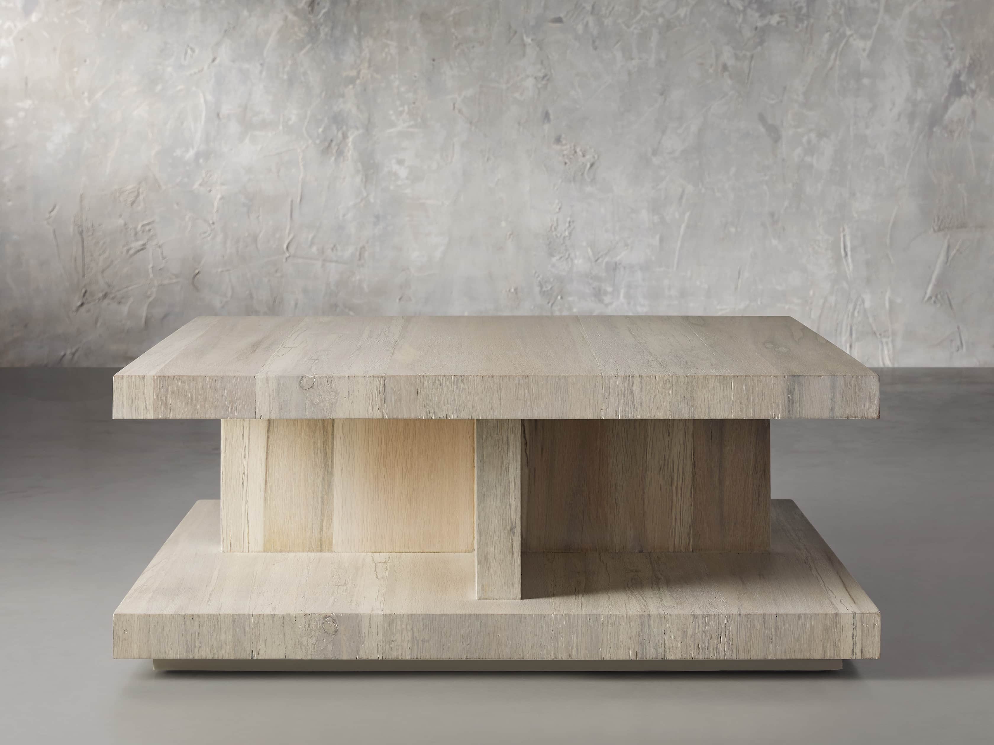 Leandro Square Coffee Table In Spalted Oak