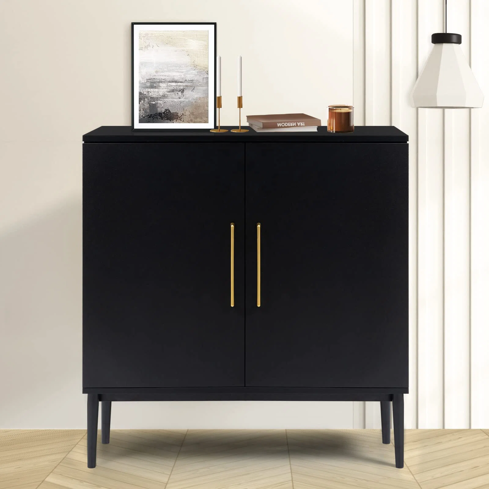 Black Accent Cabinet