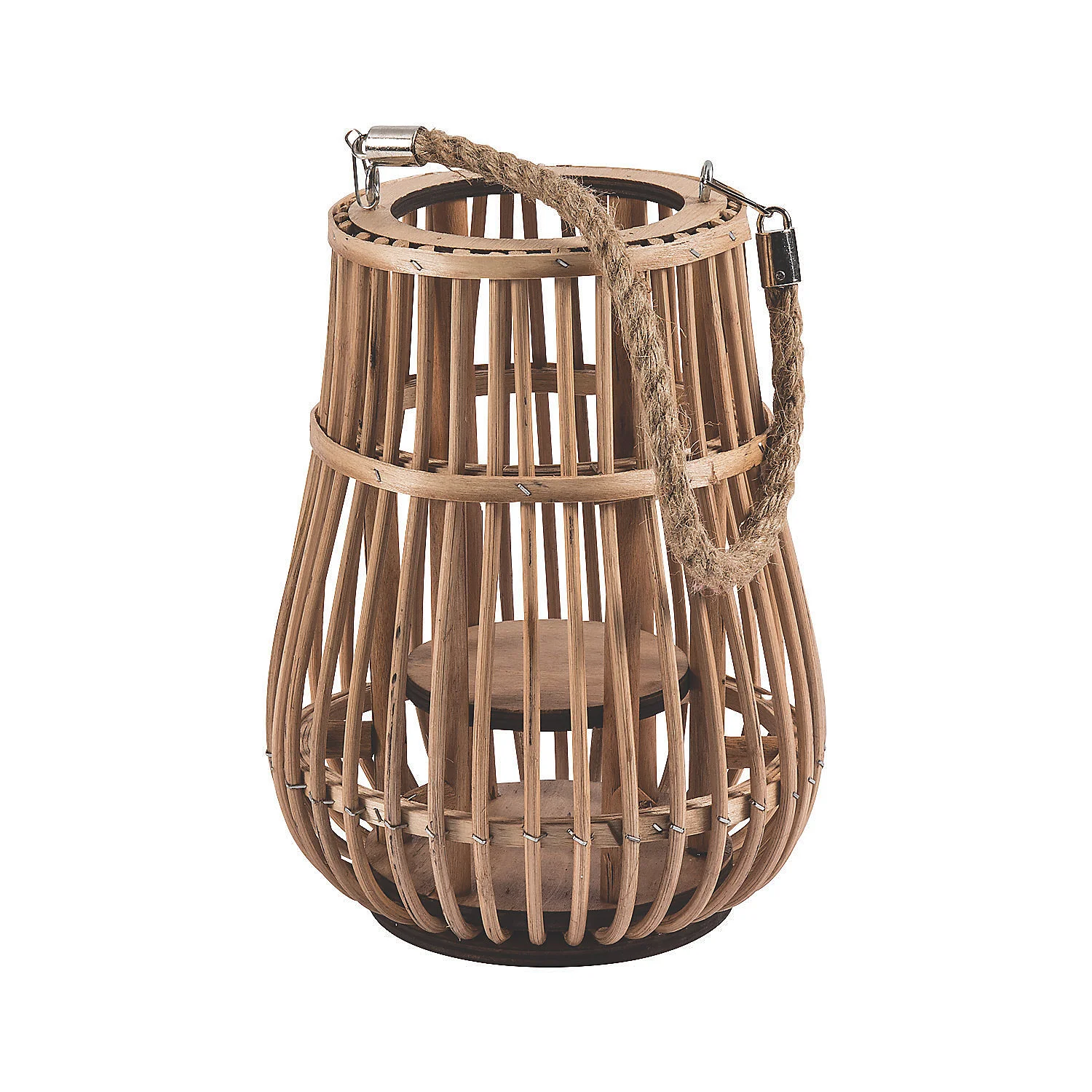 10.7'' H Wood Tabletop Lantern