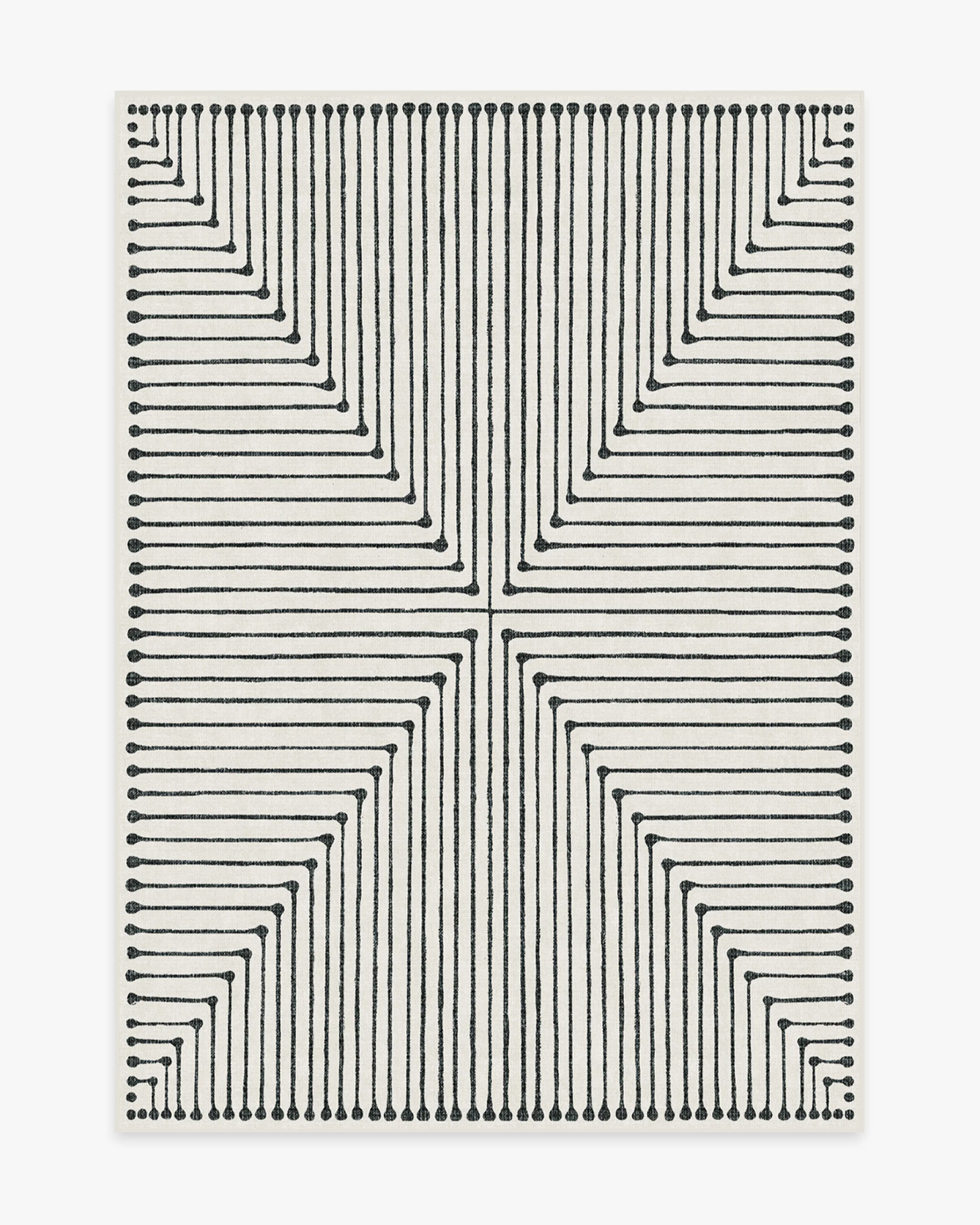 Jonathan Adler Inkdrop Black & Ivory Rug