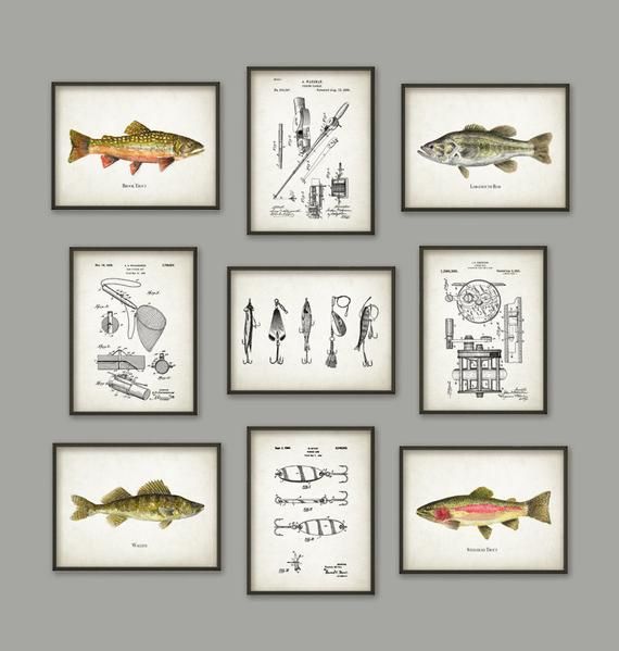 Fishing Print Set