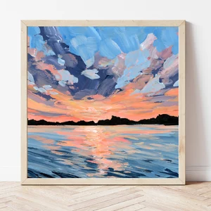 Lake Michigan Sunset Art Print