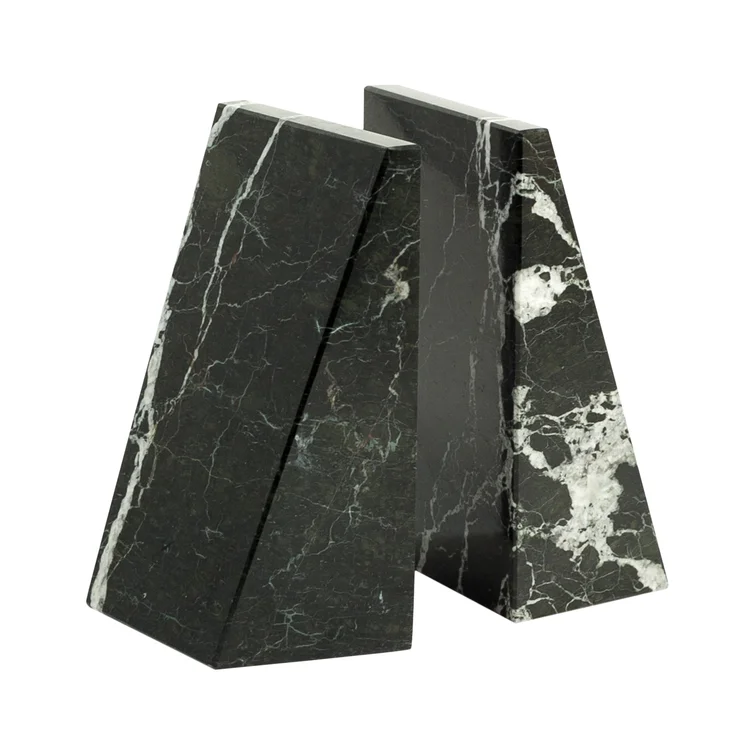 Ivy Bronx Marble Non Skid Bookends