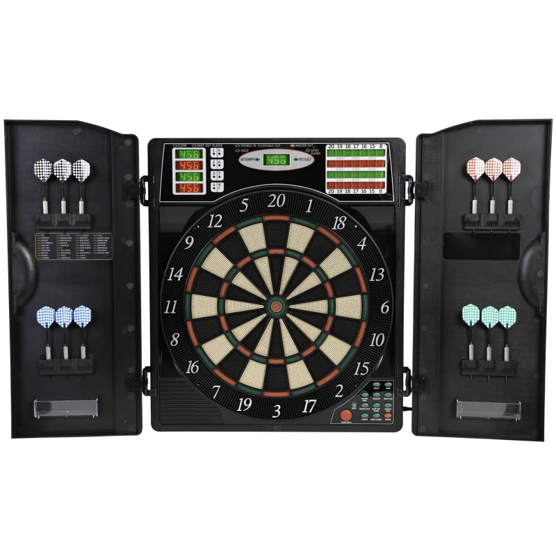 Arachnid Titanium 5400 Electronic Dartboard And Cabinet