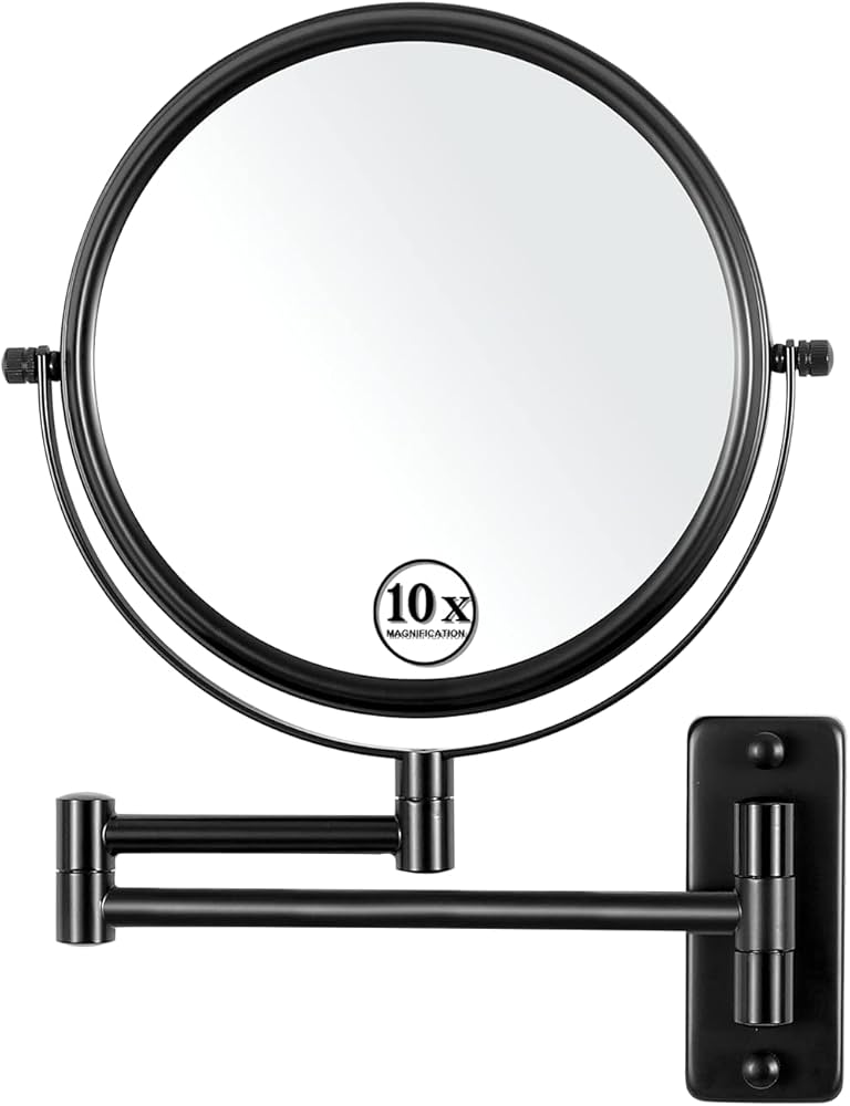 Wall Mounted Makeup Mirror - 1x/10x Magnifying Mirror For Wall