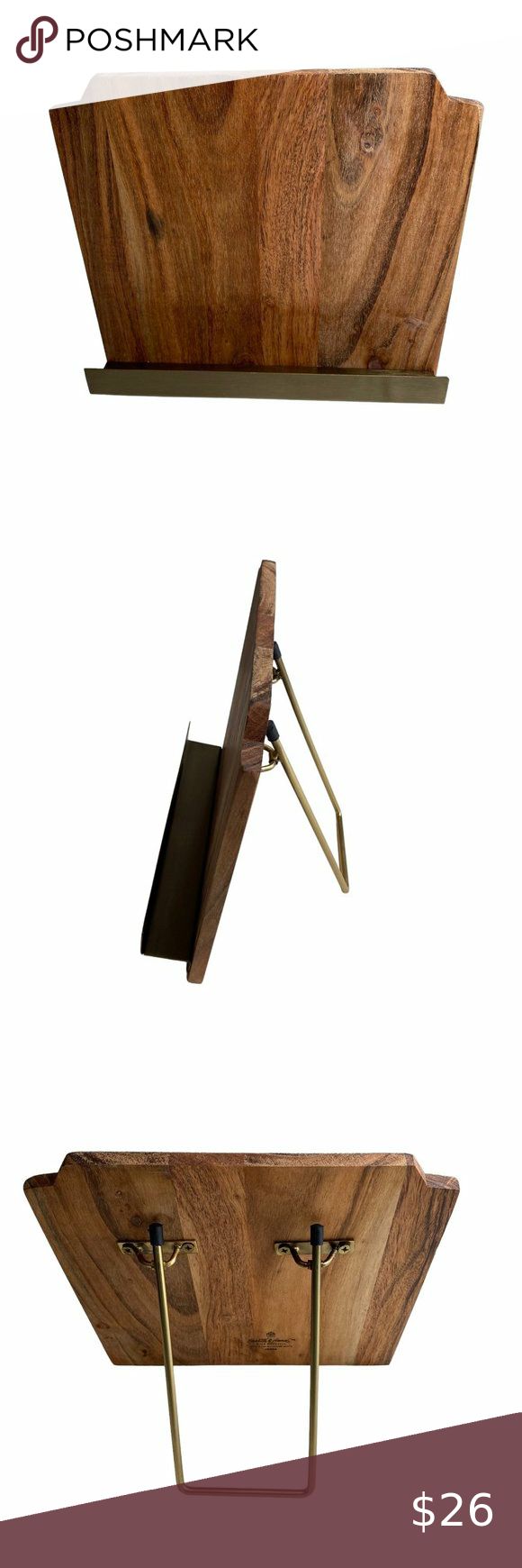 Wood Cookbook Holder With Metal Ledge - Hearth & Hand™ With Magnolia