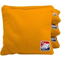 Aca American Cornhole Association Official Cornhole Bags All Weather Resin Filled 4 Regulation 6 In X 6 In Orange : Sports & Outdoors