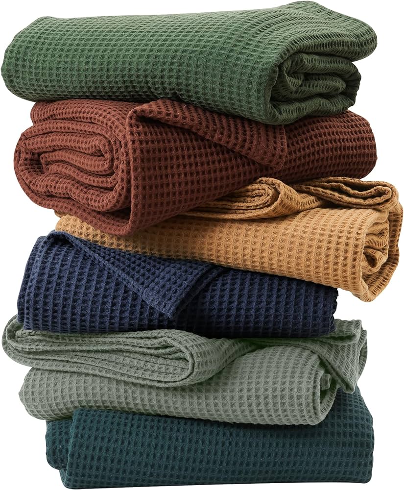 100% Cotton Waffle Weave Blanket
