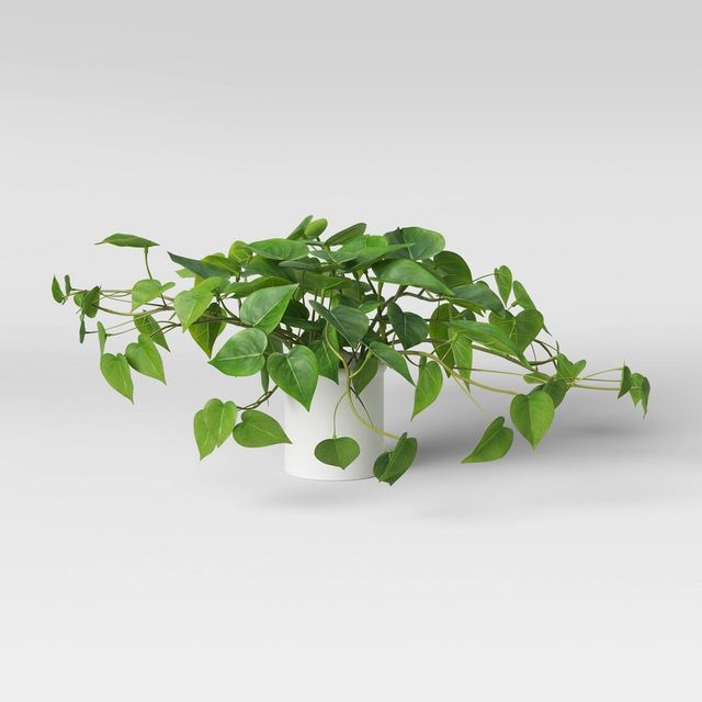 14" X 28" Artificial Pothos Plant In Pot - Threshold
