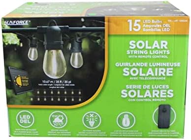 Sunforce 35' Solar String Lights With Remote Control