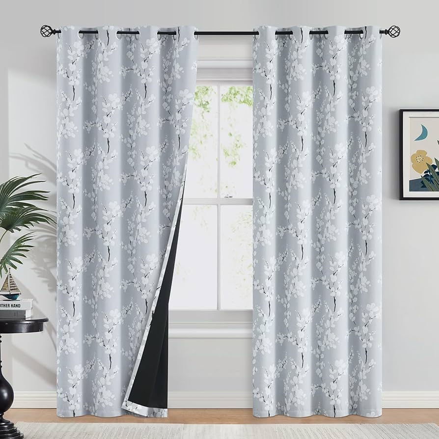 Fmfunctex 100% Blackout Curtains 84 Inches Long For Bedroom