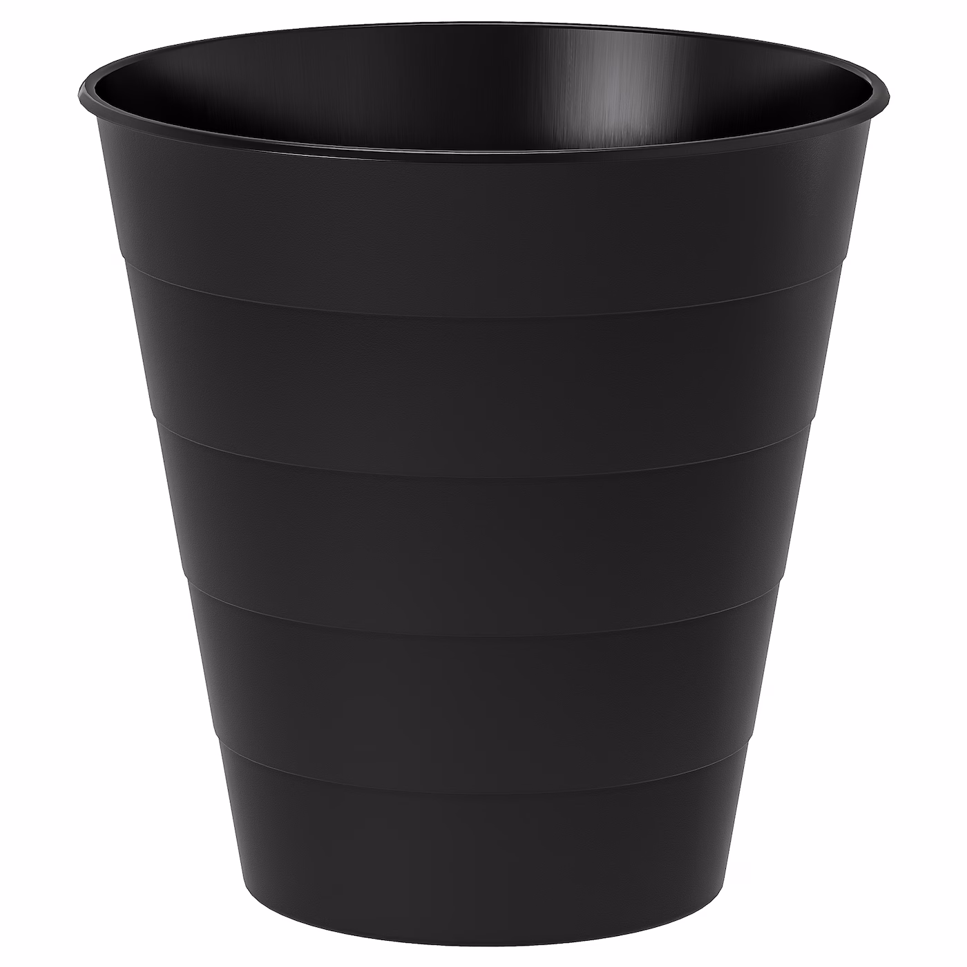 Fniss Trash Can, Black, 3 Gallon