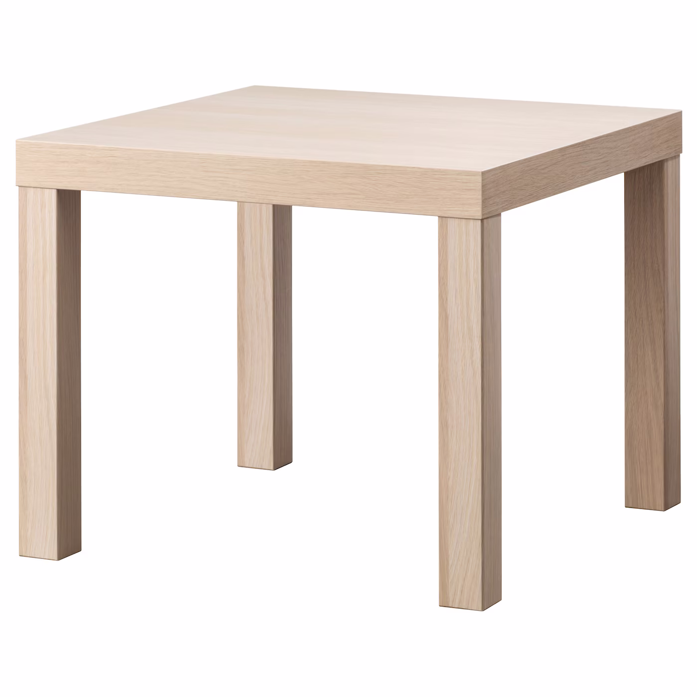 Lack Side Table, White Stained Oak Effect, 215/8x215/8
