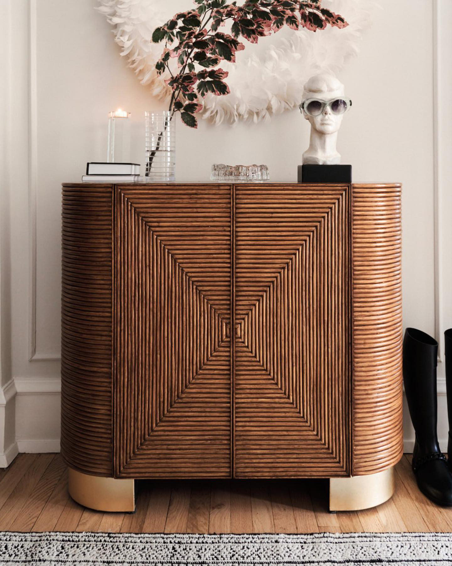Avalon Rattan Bar Cabinet + Reviews