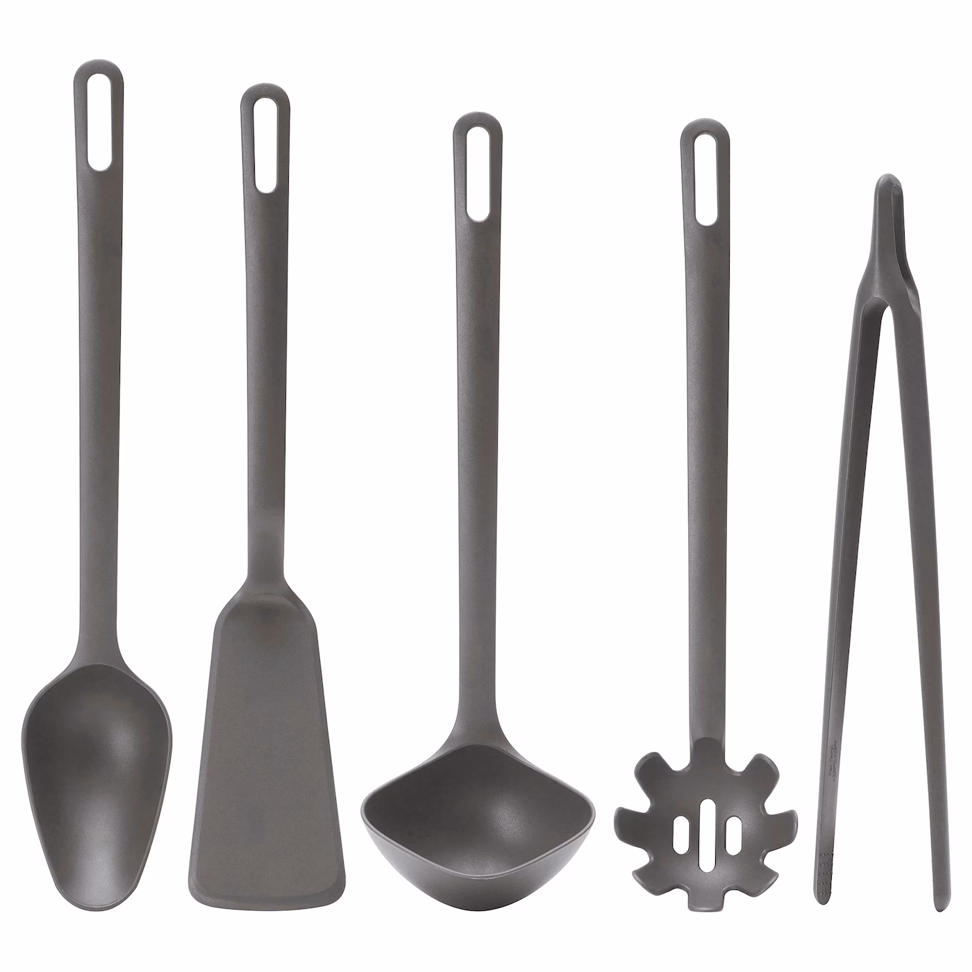 Fulländad 5-piece Kitchen Utensil Set, Gray