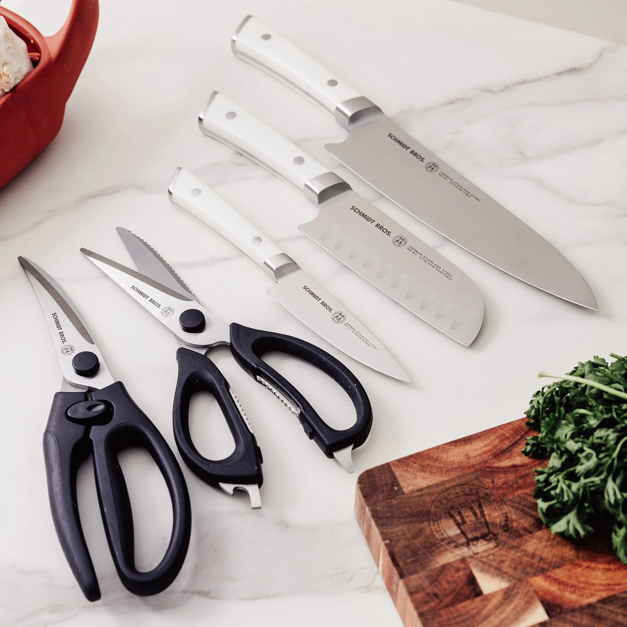 Schmidt Brothers Cutlery 5-piece Knife And Shear Combo Set