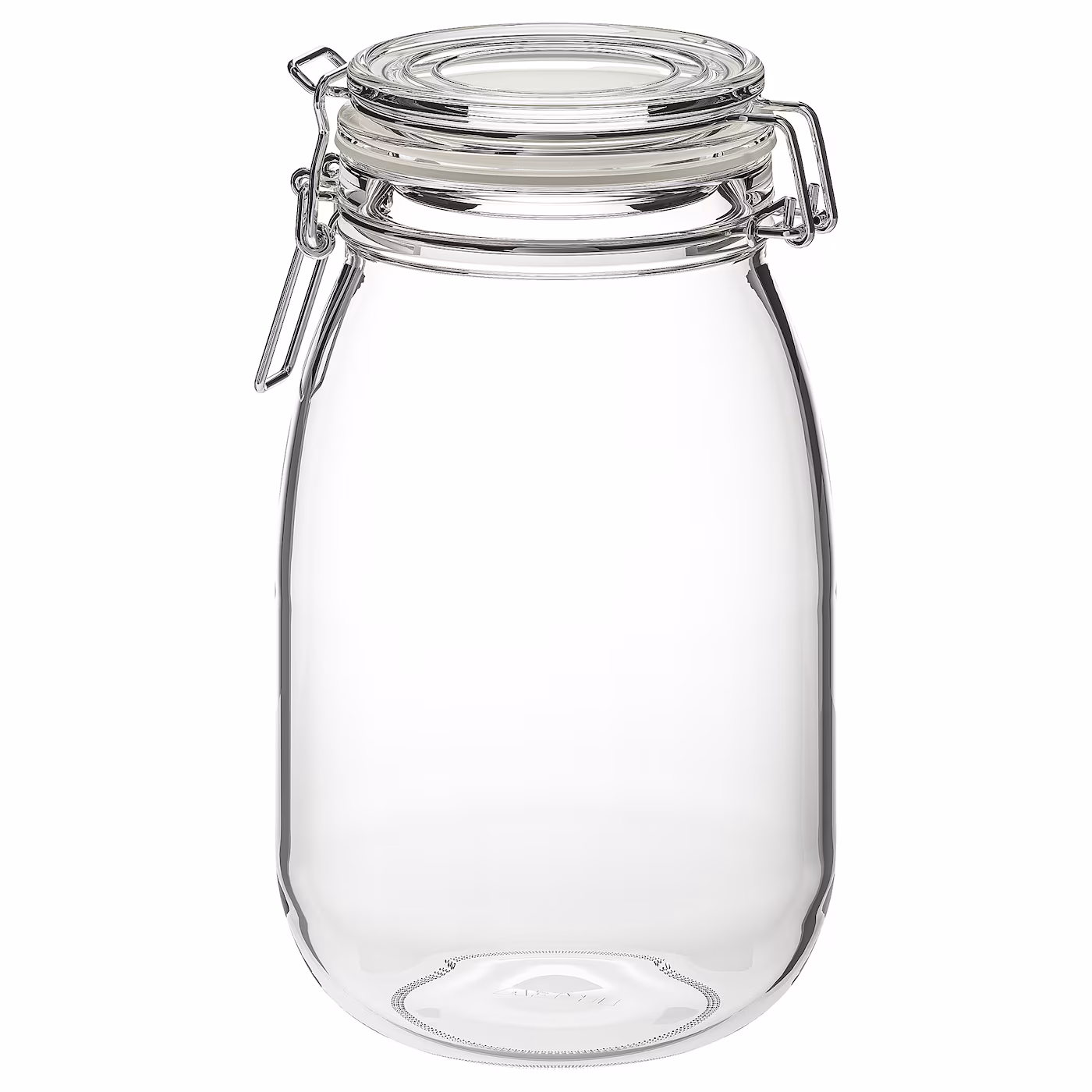 Korken Jar With Lid, Clear Glass, 1.9 Qt