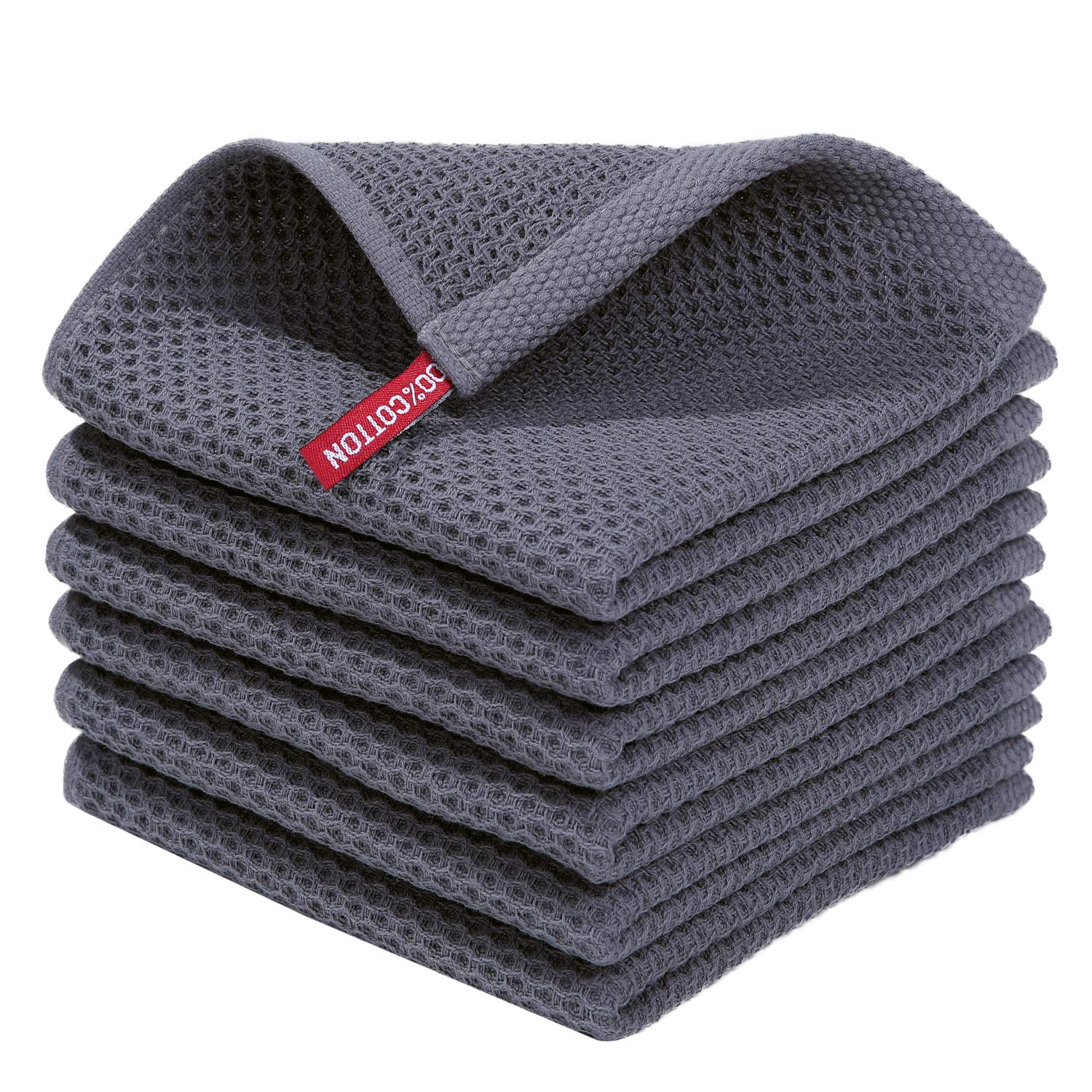 Homaxy 100% Cotton Waffle Weave Kitchen Dish Towels