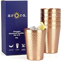 Arora Aluminum Metal Cups For Drinks