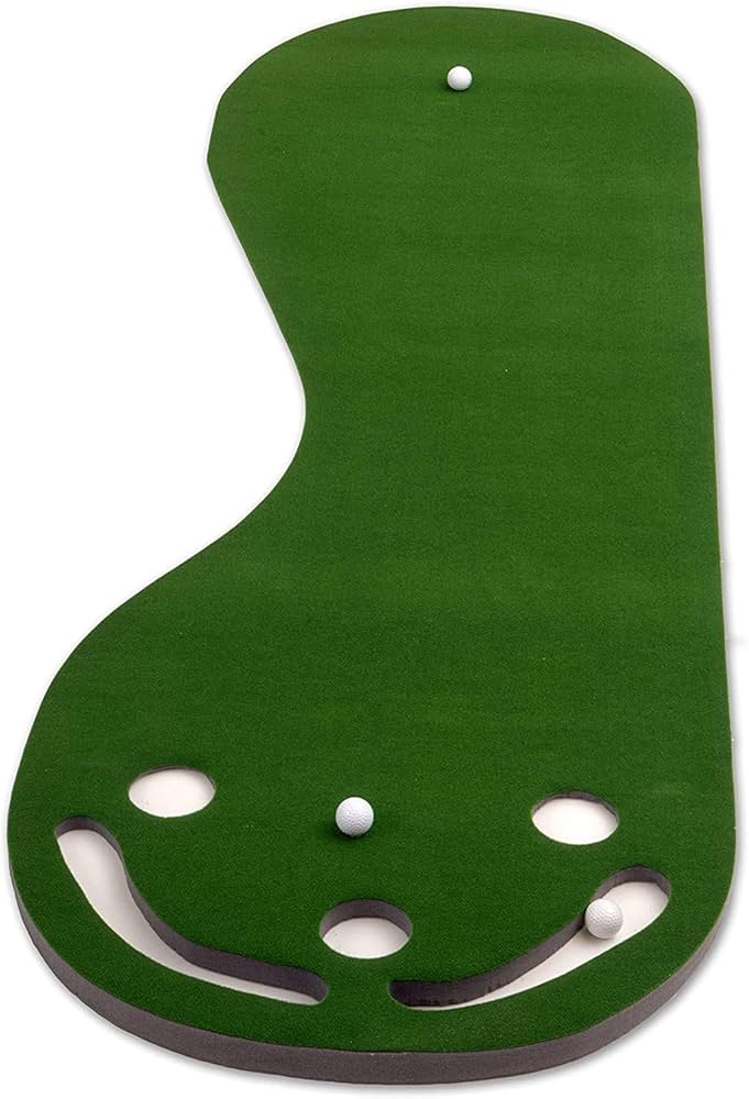 Putt-a-bout Grassroots Par Three Putting Green (9-feet X 3-feet) : Golf Putting Mats : Sports & Outdoors