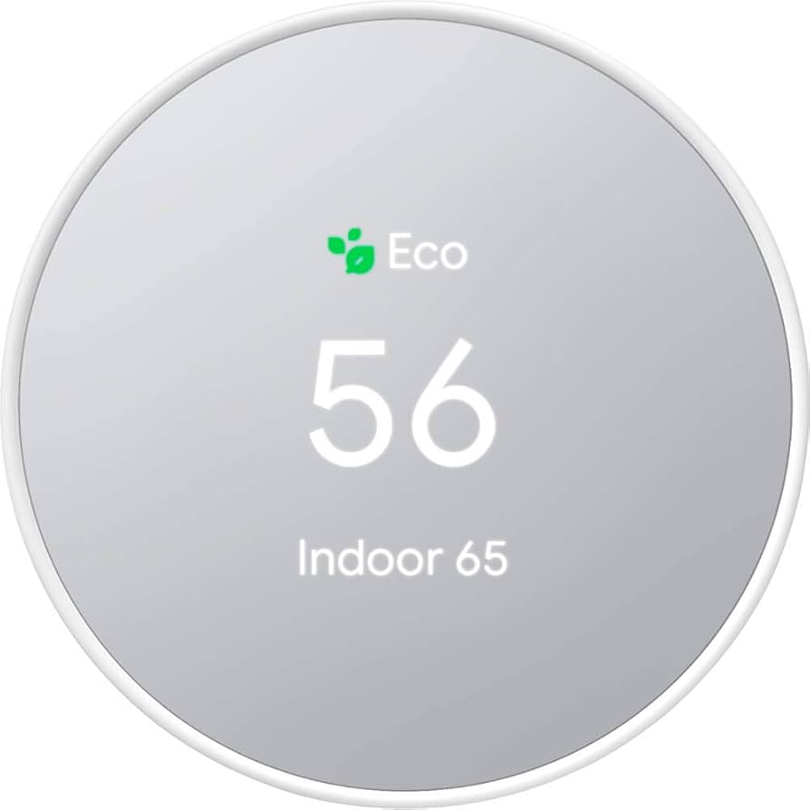 Google Nest Thermostat - Smart Thermostat For Home - Programmable Wifi Thermostat - Snow