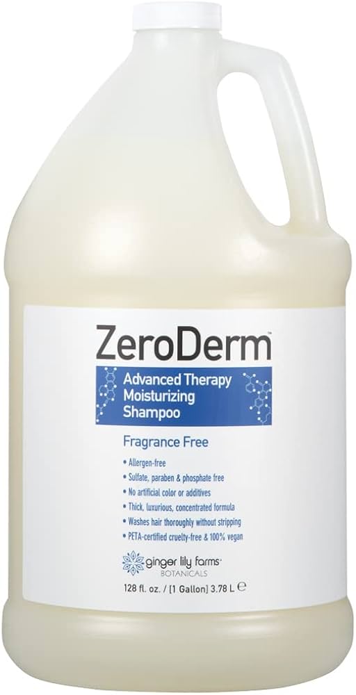 Shampoo - Ginger Lily Farms Botanicals Zeroderm Advanced Therapy Moisturizing Shampoo For All Hair Types
