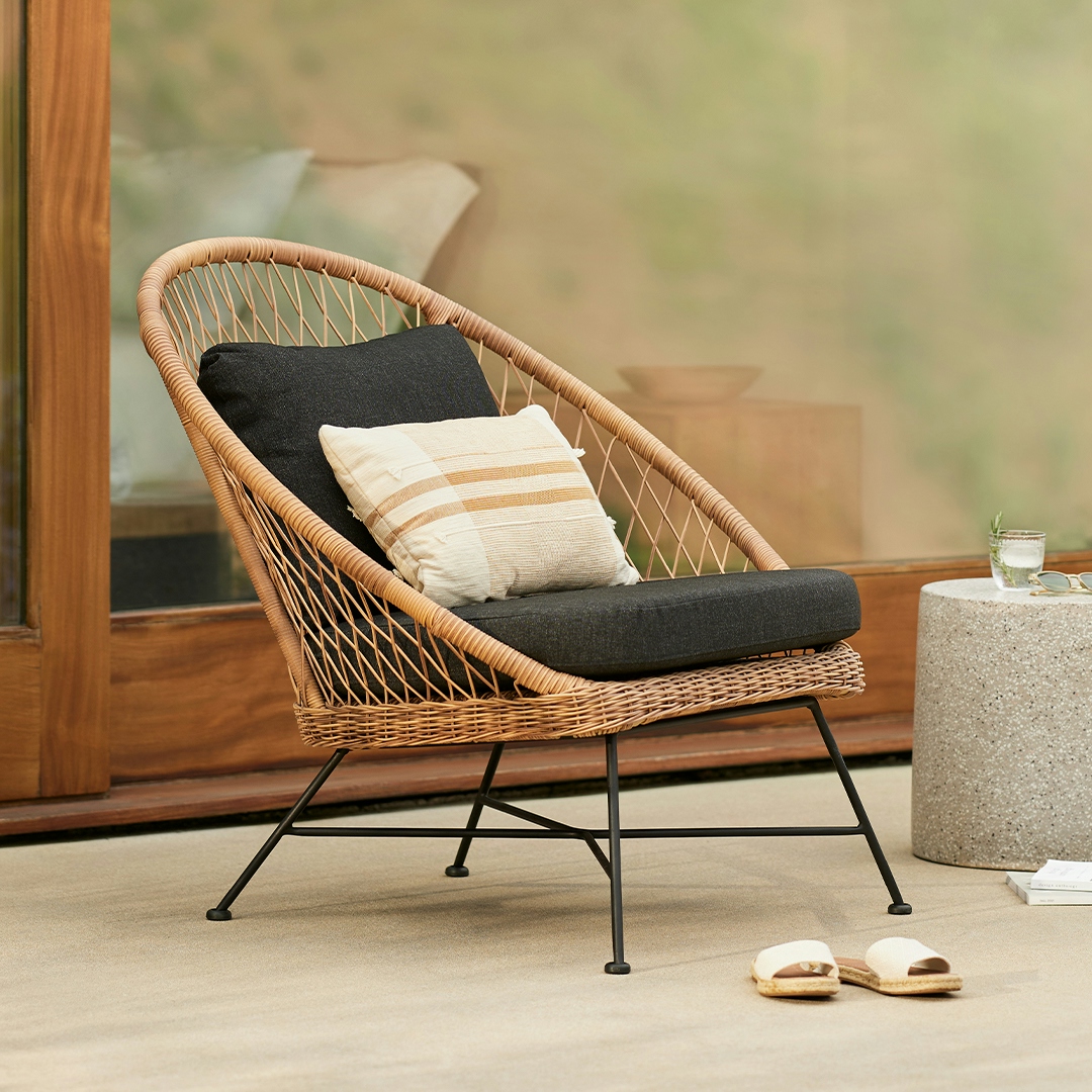 Aeri Slate Gray Lounge Chair