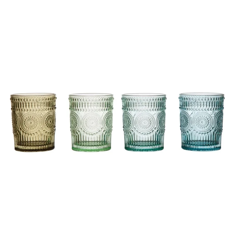 Embossed Drinking Glasses | Kyndred