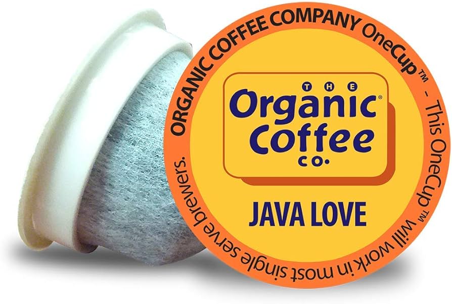 The Organic Coffee Co. Compostable Coffee Pods - Java Love (80 Ct) K Cup Compatible Including Keurig 2.0
