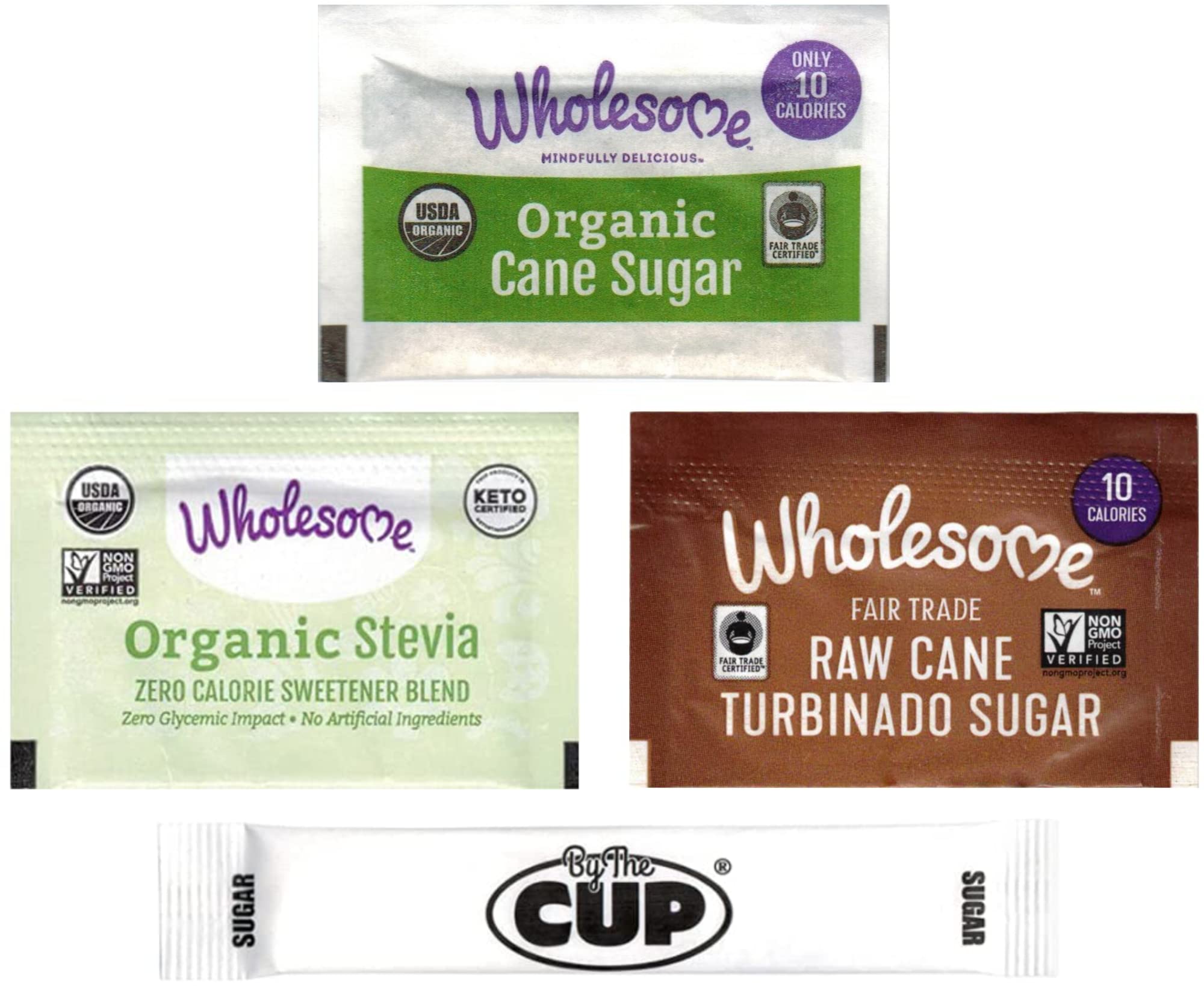 Wholesome Sugar Packet Variety - Organic Cane
