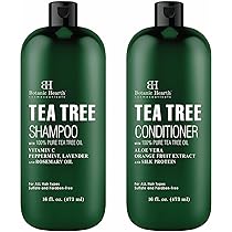 Botanic Hearth Shampoo And Conditioner Set - With 100% Pure Tea Tree Oil