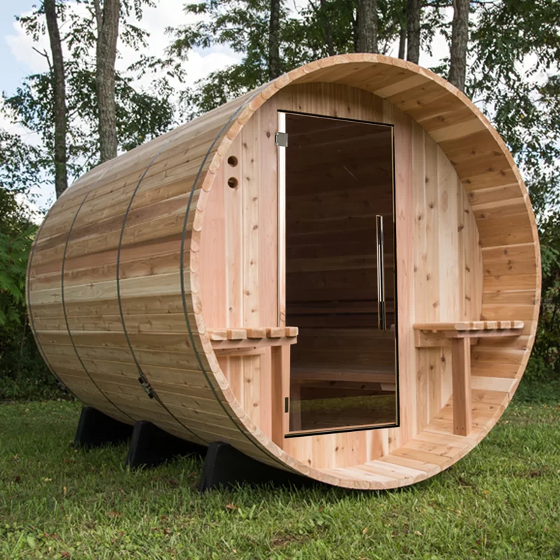 Almost Heaven Saunas Huntington 6 Person Indooroutdoor Traditional Steam Sauna In Cedar