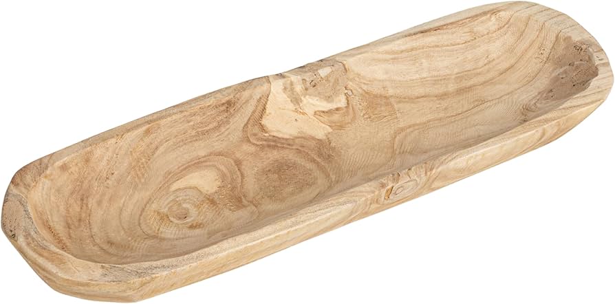 Co-op Paulownia Wood Oval Bowl
