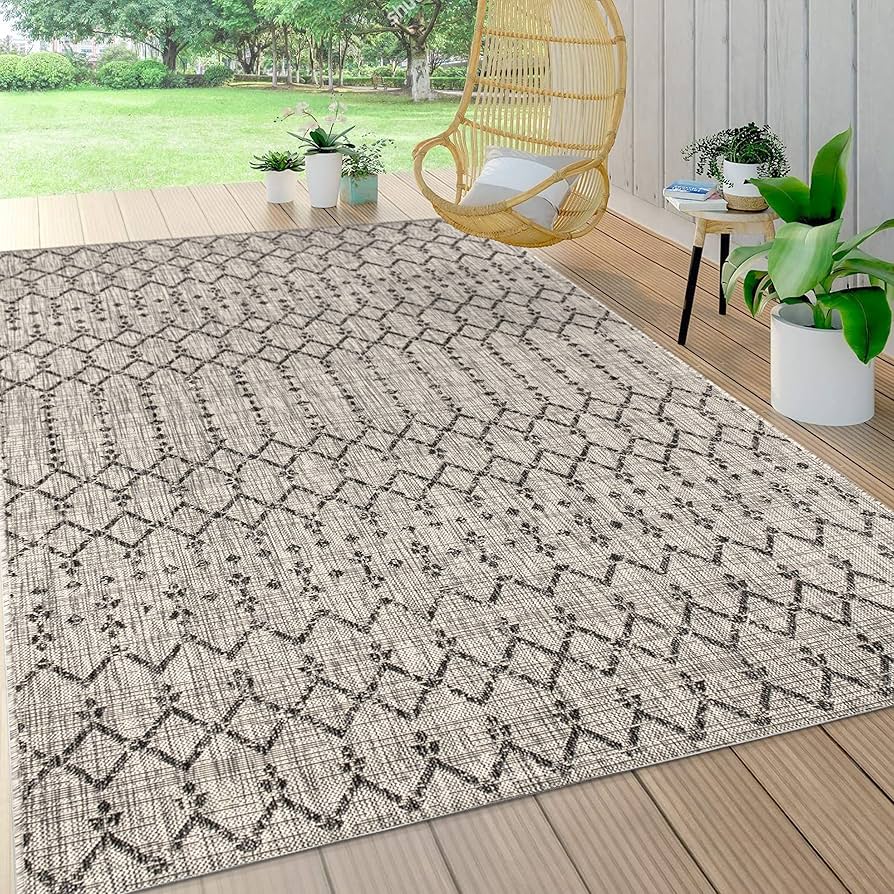 Moroccan Geometric Indoor Outdoor Area Rug
