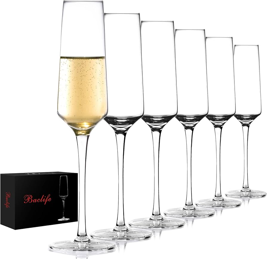Baclife Champagne Flutes