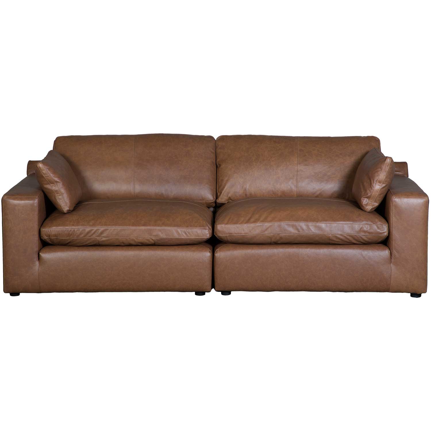 Emilia Leather 2 Piece Loveseat
