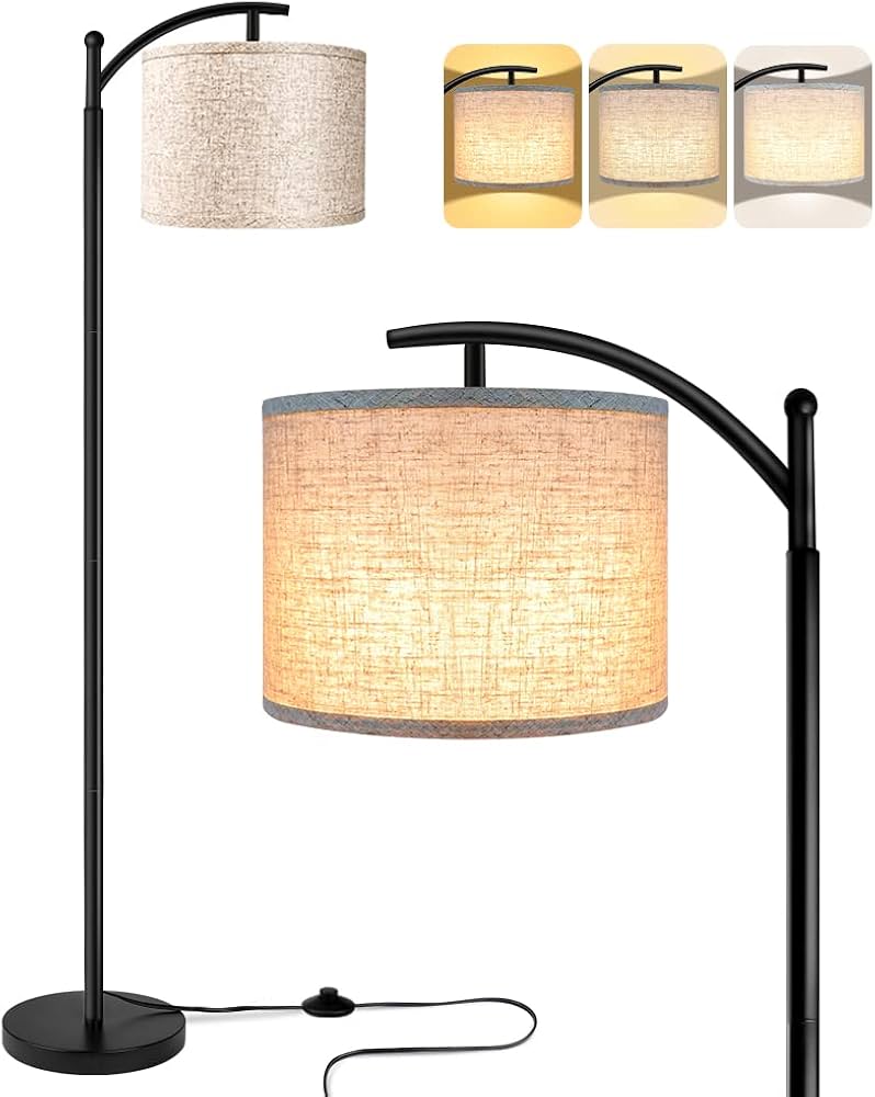 Rottogoon Floor Lamp For Living Room With 3 Color Temperatures Led Bulb
