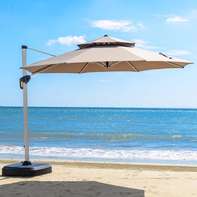 Arlmont Co Legend Round Outdoor Umbrella With Base