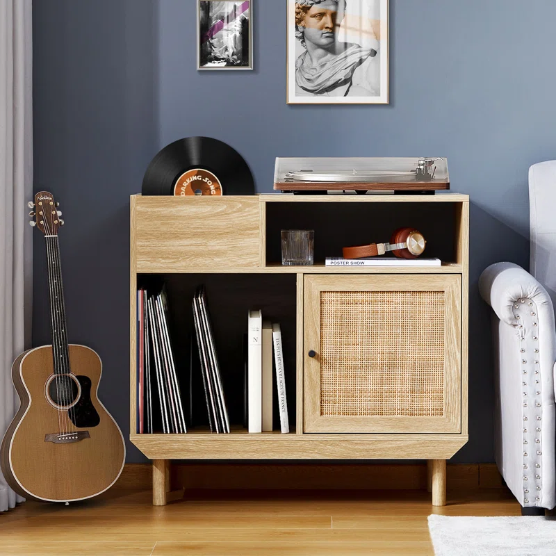 Breakwater Bay Record Player Stand
