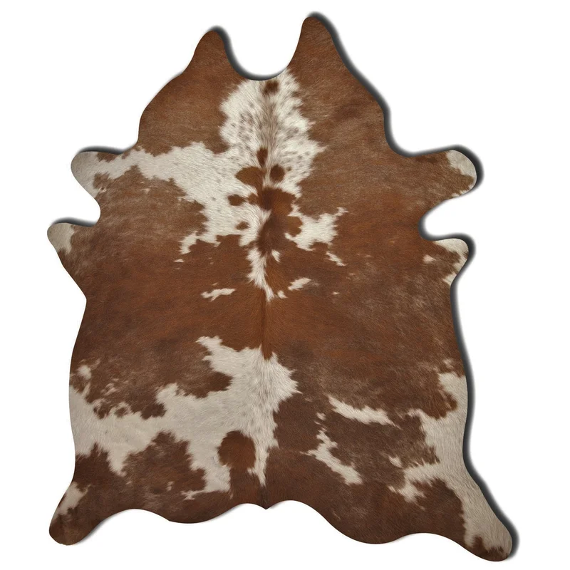 17 Stories Charline Handmade Cowhide Brown Area Rug