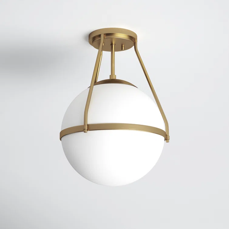 Joss Main Amirah 1 Light 13 Semi Flush Mount