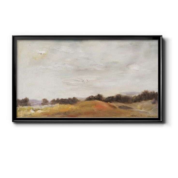 Three Posts Fields Of Gold Picture Frame Print On Canvas