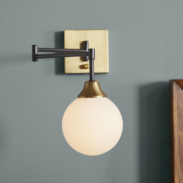 Joss Main Hallas 1 Light Dimmable Plug In Swing Arm