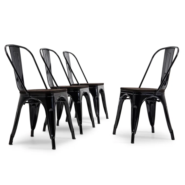 Williston Forge Linzy 335 H Metal Stacking Side Chair