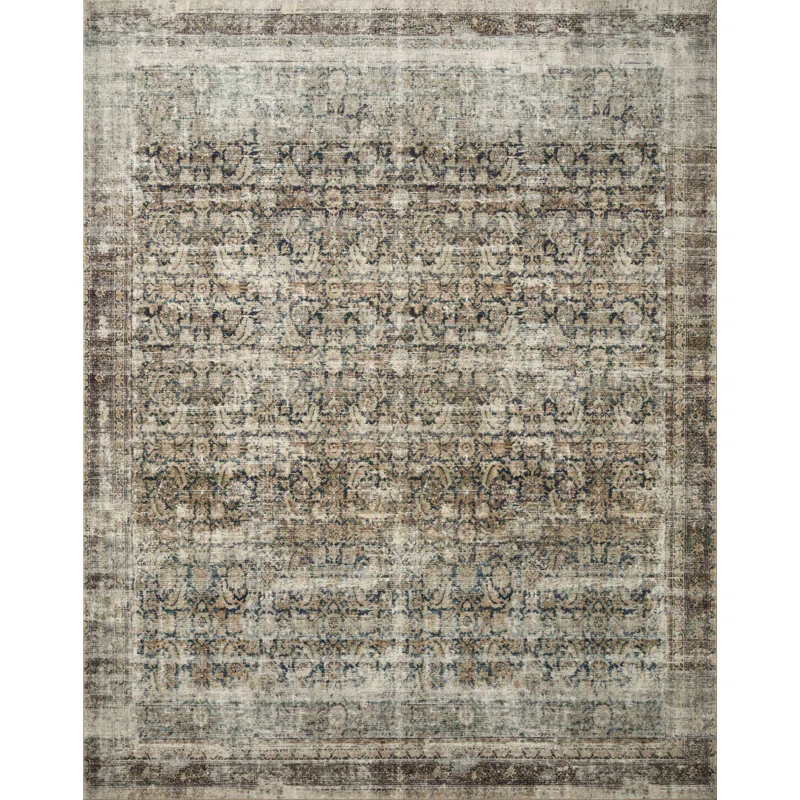 Amber Lewis X Loloi Morgan Navy Sand Area Rug Feat Cloudpile