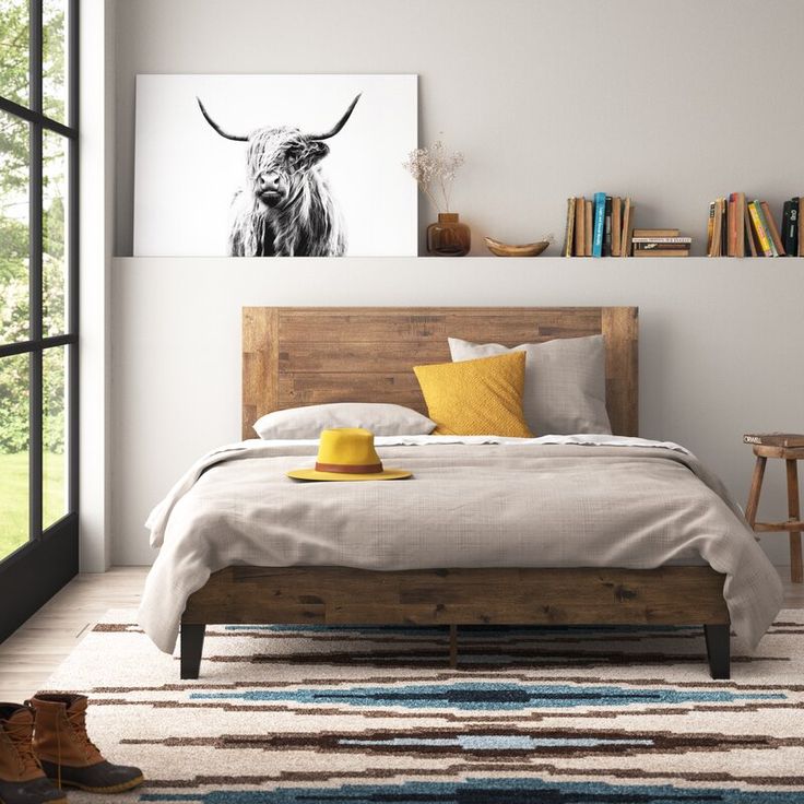 Union Rustic Kira Solid Wood Low Profile Platform Bed