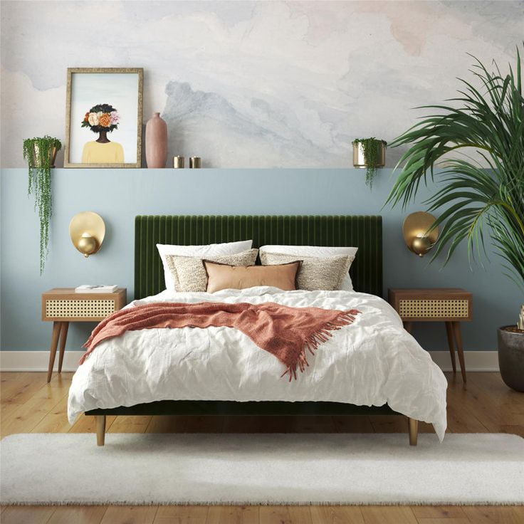 Mr Kate Daphne Upholstered Low Profile Platform Bed